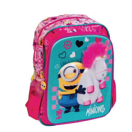 MOCHILA INFANTIL MINIONS ROSA