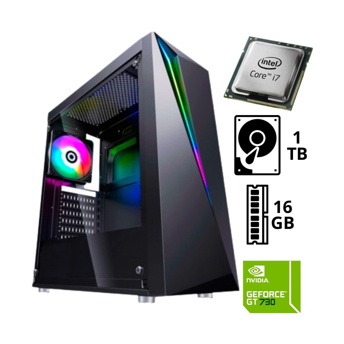 Computadora PC Intel CORE I7 6TH RAM 16GB HDD 1TB GT 730 4GB