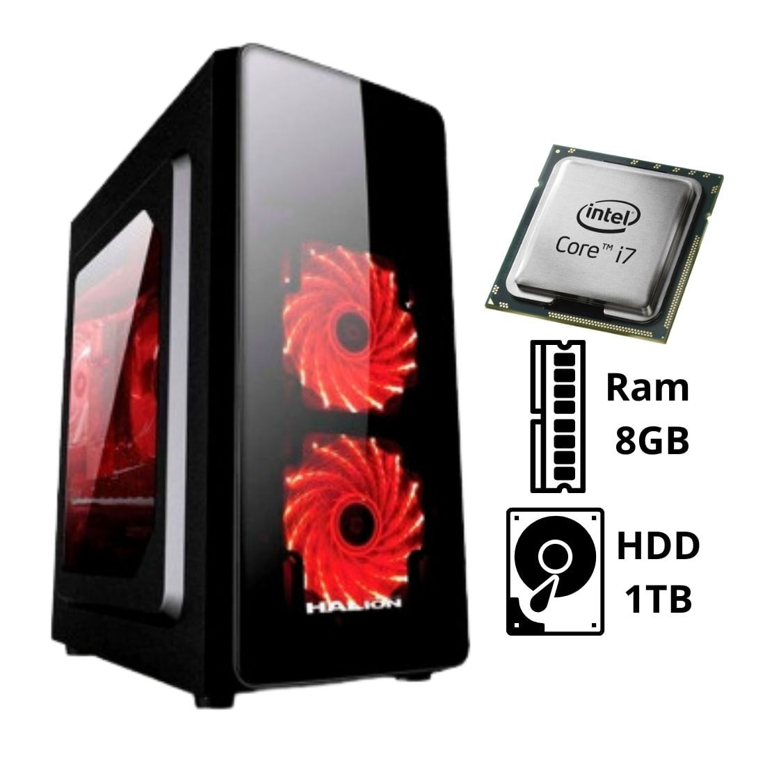 Computadora PC Intel CORE I7 3.4 GHZ RAM 8GB HDD 1TB