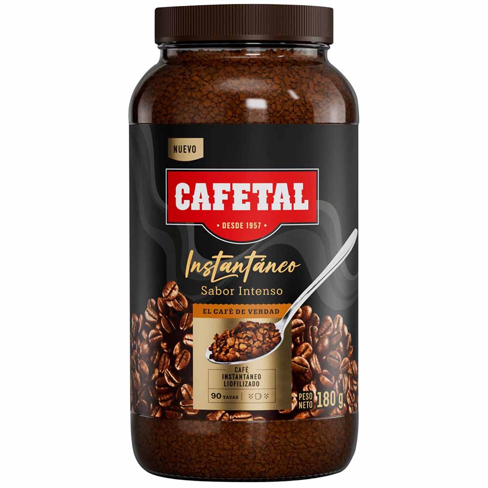 Café Instántaneo Intenso CAFETAL Frasco 180g