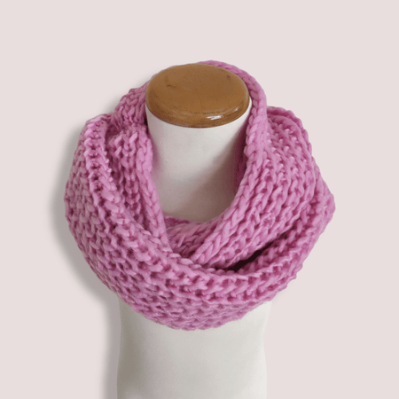 Cuellos Little Chicks Cuelleras para Niñas de Lana Rosado