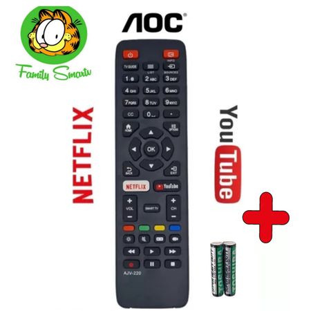 Control Remoto Aoc Smart Tv MOD: 32S5285 + Pilas