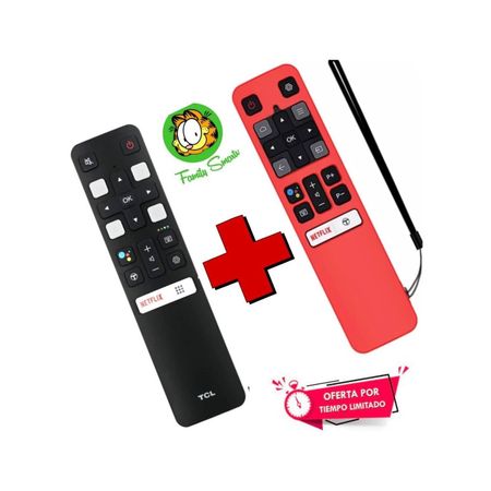 Control Tcl Smart Modelo RC802V + Funda Roja Cerrada