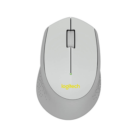 Mouse Óptico Inalámbrico Diseño Curvo Logitech M280 1000 Dpi Plomo