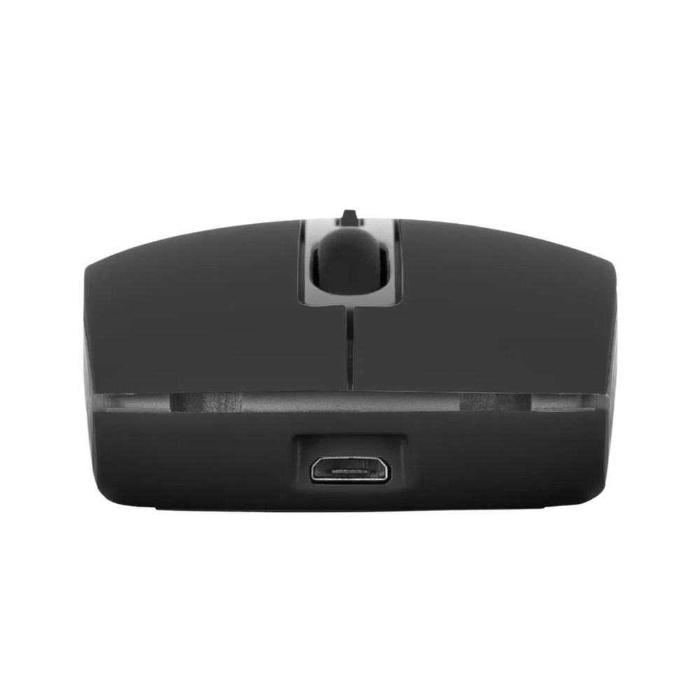 Mouse Micronics Caprice Recargable Inalámbrico 24ghz 1600dpi Negro