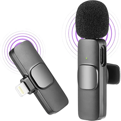 Micrófono De Solapa Inalámbrico Lavalier Para iPhone 12 13 14 Pro Max Con  Clip