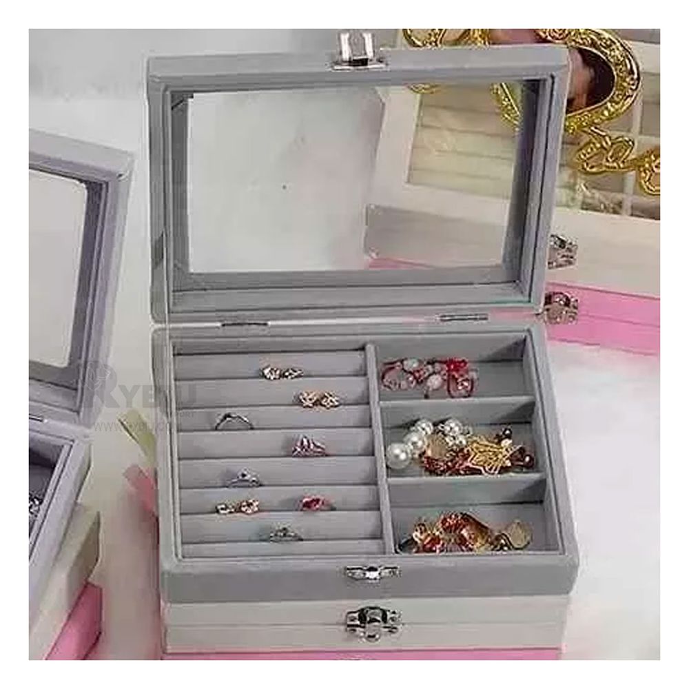 Caja Cofre Joyero Portatil Multiusos Plomo | plazaVea - plazaVea