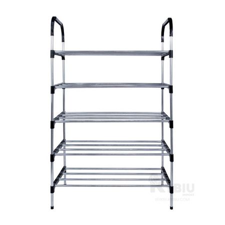 Zapatera Organizadora 5 Niveles con Percheros Negro