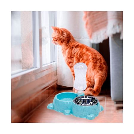 Bebedero Automatico Para Perros Celeste
