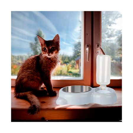 Comedero para Animales de Casa Plomo