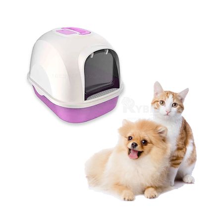 Baño sin Bandeja para Gato Lila