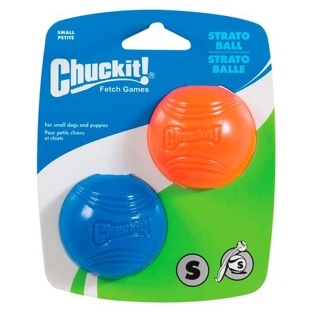 Juguete Pack de 2 Pelotas Strato Chuckit de Goma Dudadera Tamaño Pequeño