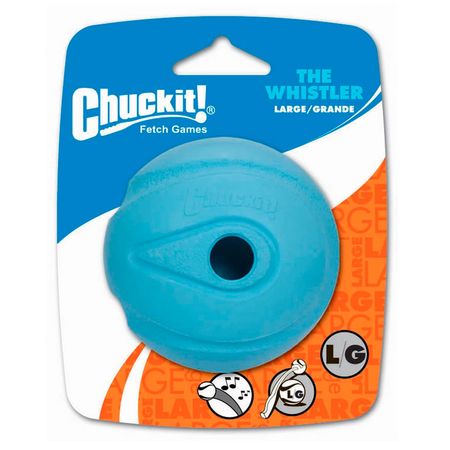 Juguete Pack de 1 Pelota Chuckit con Silbido Tamaño Grande