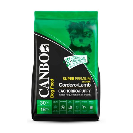 Comida para Cachorro Raza Pequeña Super Premium Cordero Canbo 7kg