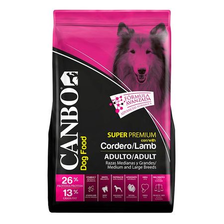 Comida para Perros Adultos Canbo Premium Cordero Raza Mediana y Grande 3kg