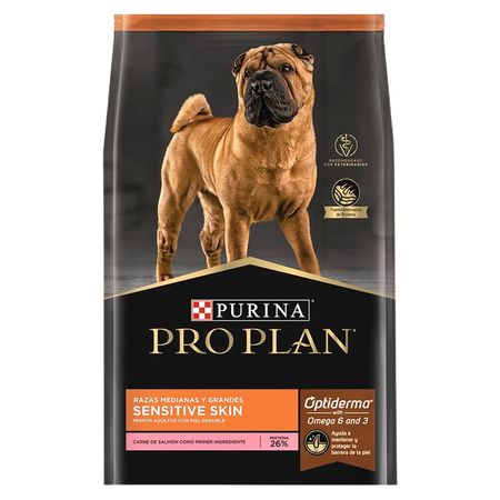 Comida para Perros Adultos Piel Sensible Purina Proplan Raza Mediana 15kg