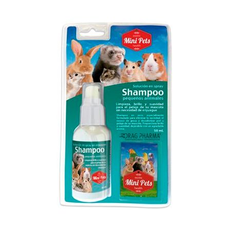 Shampoo Spray en Seco para Roedores Drag Pharma Minipets 50ml