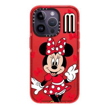 Case ScreenShop Para iPhone 11 Minnie Mouse Rojo Transparente Casetify
