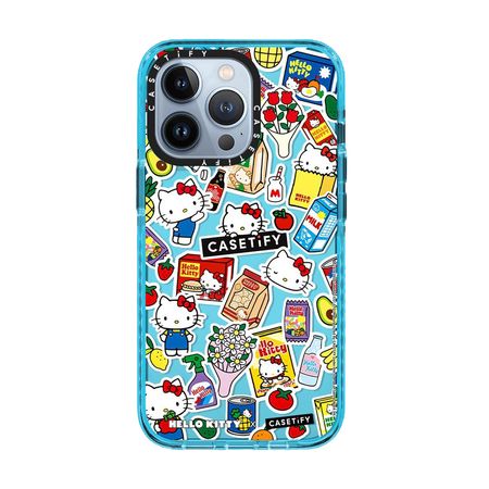 Case ScreenShop Para iPhone Xs Max Hello Kitty StickerMania Azul Transparente Casetify