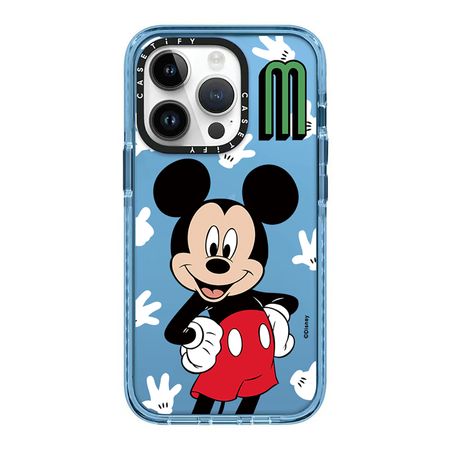Case ScreenShop Para iPhone Xr Mickey Mouse Azul Transparente Casetify