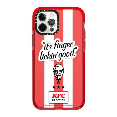 Case ScreenShop Para iPhone 12 Mini Kentucky Fried Chicken Rojo Transparente Casetify