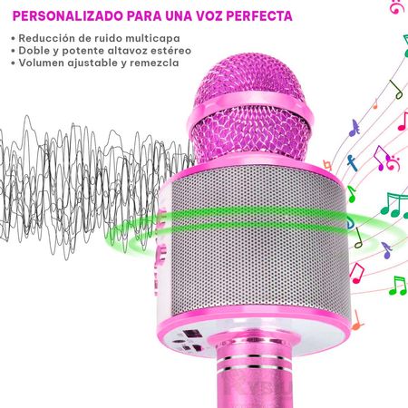 Microfono Fucsia Karaoke de Fiesta