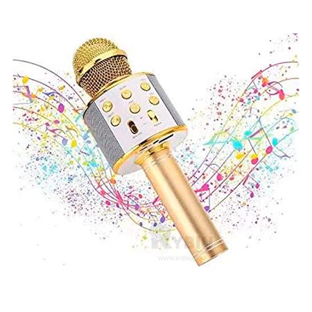 Microfono para Fiesta Dorado