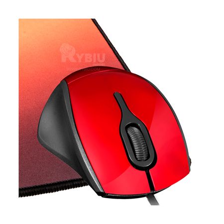 Mouse de Cable con Sensibilidad de 1000 Dpi Rojo