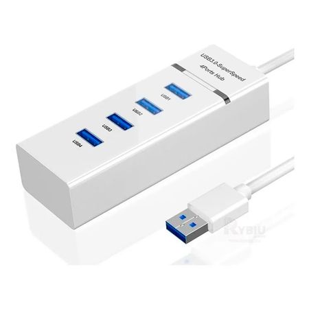 Extension USB 4 Puertos 3.0 USB Laptop Blanco