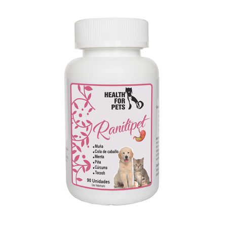 Medicamento para Mascotas Health For Pets Ranitipet Protector Gástrico 90 Tabletas