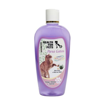 Shampoo para Mascotas Health For Pets para Gatos Suaviza el Pelaje 250 ml