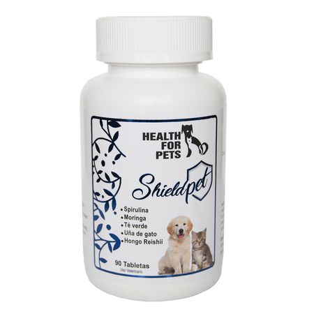Medicamento para Mascotas Health For Pets Shieldpet Inmunoestimulante Fortificante 90 Tabletas