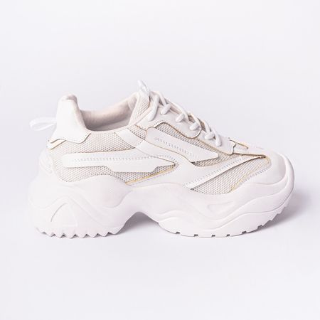 Zapatillas Urbanas Mujer Chunky Alessia Blanco Talla 37