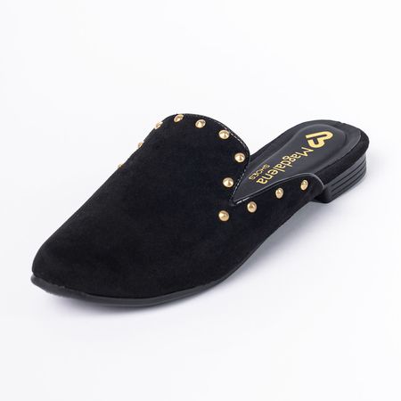 Zapatos Mules Mujer Tachas Negro Talla 36