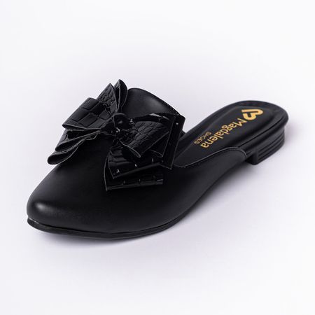 Zapatos Mules Mujer Lazo Negro Talla 36