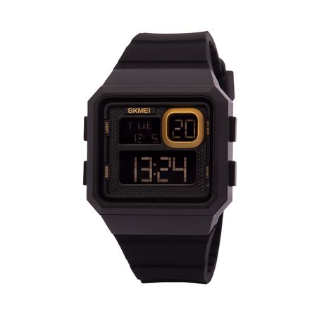 Reloj Skmei 1877 Acuático Digital Color Negro con Dorado