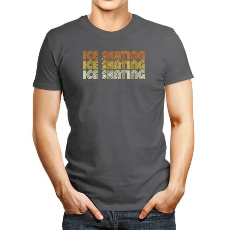 Polo de Hombre Idakoos Ice Skating Retro Color Plateado M