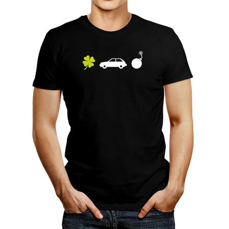 Polo de Hombre Idakoos Irish Car Bomb Negro S