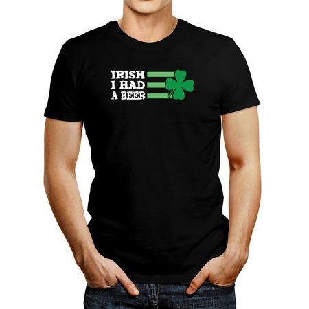 Polo de Hombre Idakoos Irish I Had A Beer 2 Negro M