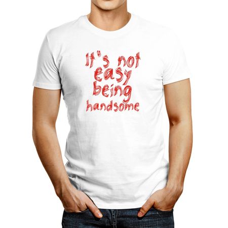 Polo de Hombre Idakoos It'S Not Easy Being Handsome Blanco XL