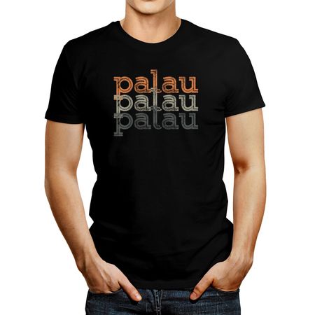 Polo de Hombre Idakoos Palau Repeat Retro Negro XL