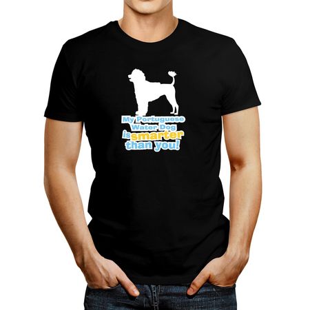 Polo de Hombre Idakoos My Portuguese Water Dog Is Smarter Than You ! Negro XXXL