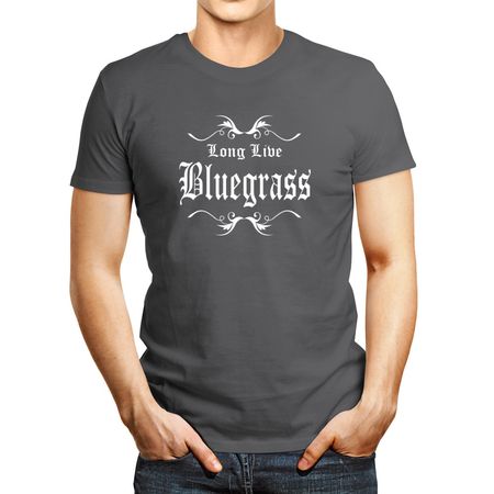 Polo de Hombre Idakoos Long Live Bluegrass Plateado L