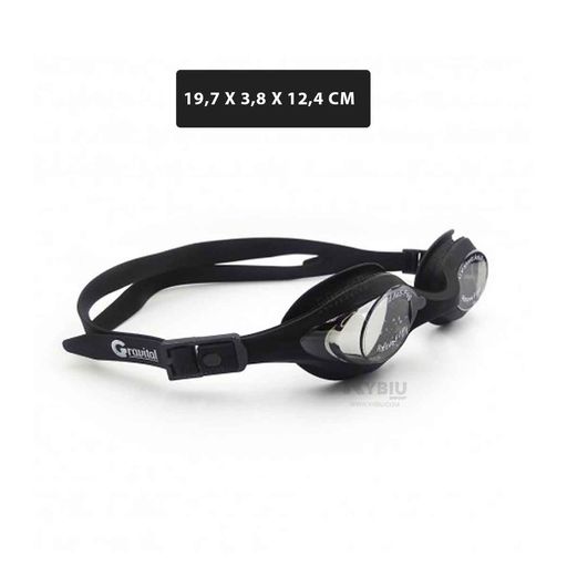 Negro Lentes de Natacion para Comodo y Ajustable GENERICO