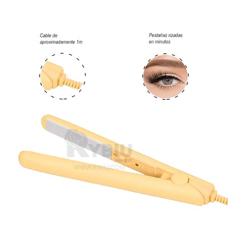 Plancha de Bolsillo Amarillo para Cabello