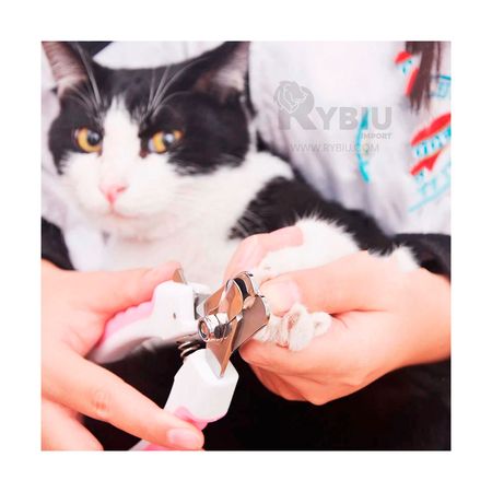 Cortauña para Perros y Gatos Grande Rosado