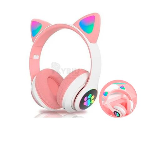 Audifonos de Niña Tipo Gato Color Rosado