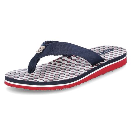 Sandalias para Mujer Tommy Hilfiger con Logo Metalizado en las Tiras Modelo 5764 Sandalias para Mujer Tommy Hilfiger con Logo Metalizado en las Tiras Talla 41 Color Azul Modelo 5764