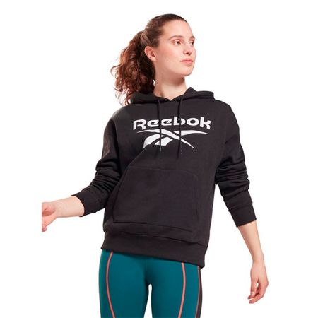 Polera Reebok Mujer Identity Big Logo Fleece Hoody GS9392 Negro