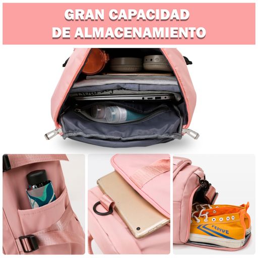 Bolso Cruzado Cartera para Mujer con Monedero - Cafe GENERICO